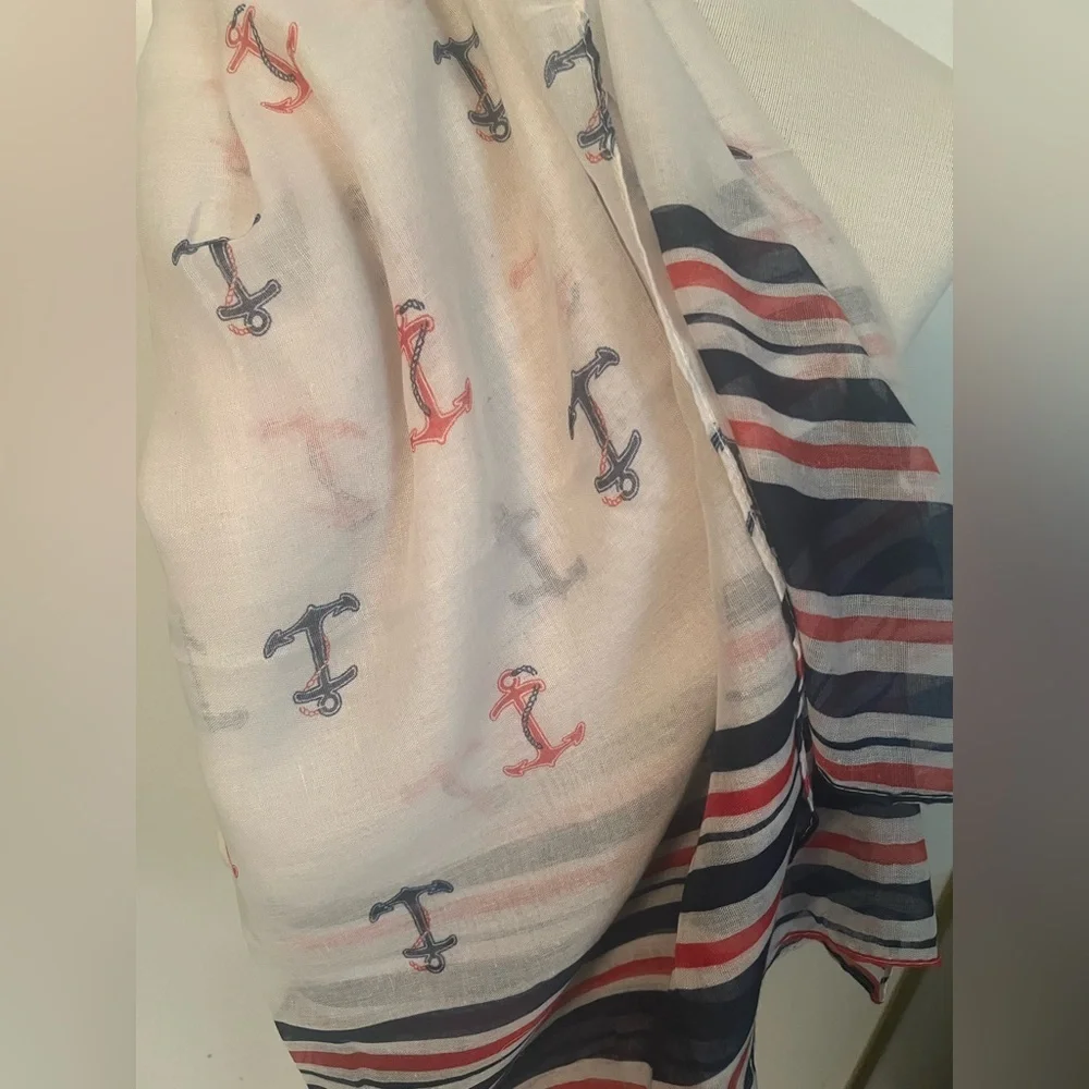 Bucasi anchor Print Scarf